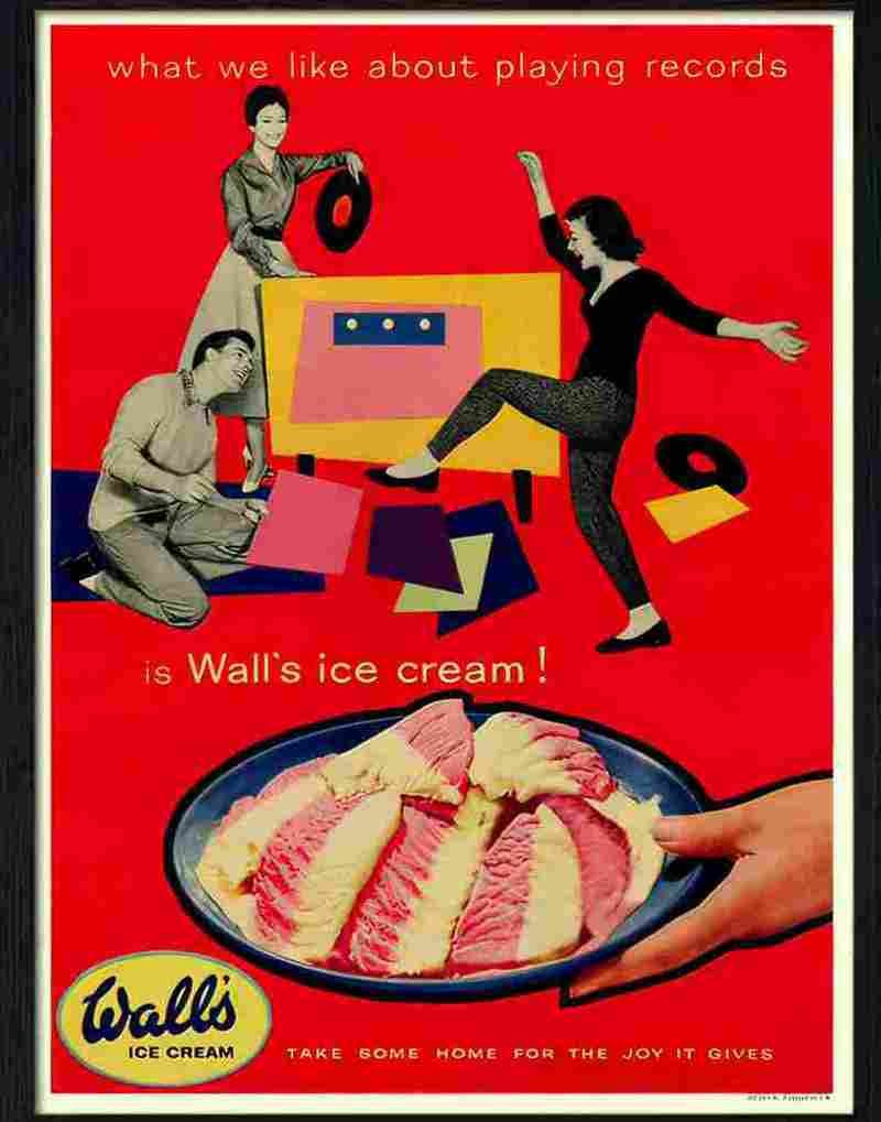 K walls ice cream records Advert A4 Photo Print