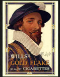 K wills gold flake cigarette poster 1920s Advert A4 Photo Print