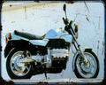 K100 83 A4 Photo Print Motorbike Vintage Aged