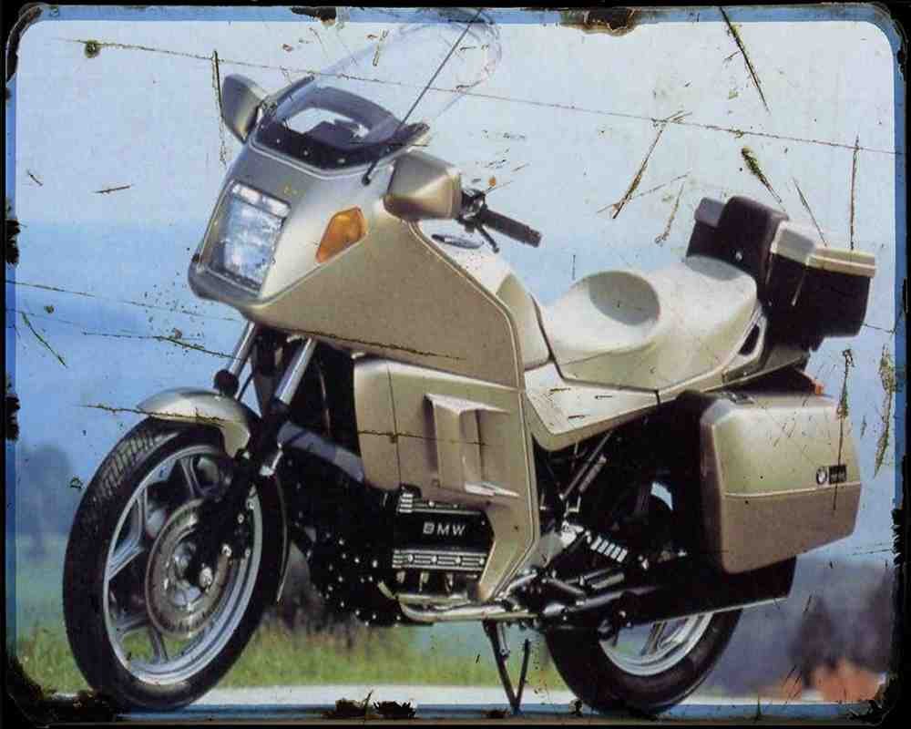 K100Lt 87 1 A4 Photo Print Motorbike Vintage Aged