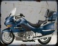 K1200Lt 07 A4 Photo Print Motorbike Vintage Aged