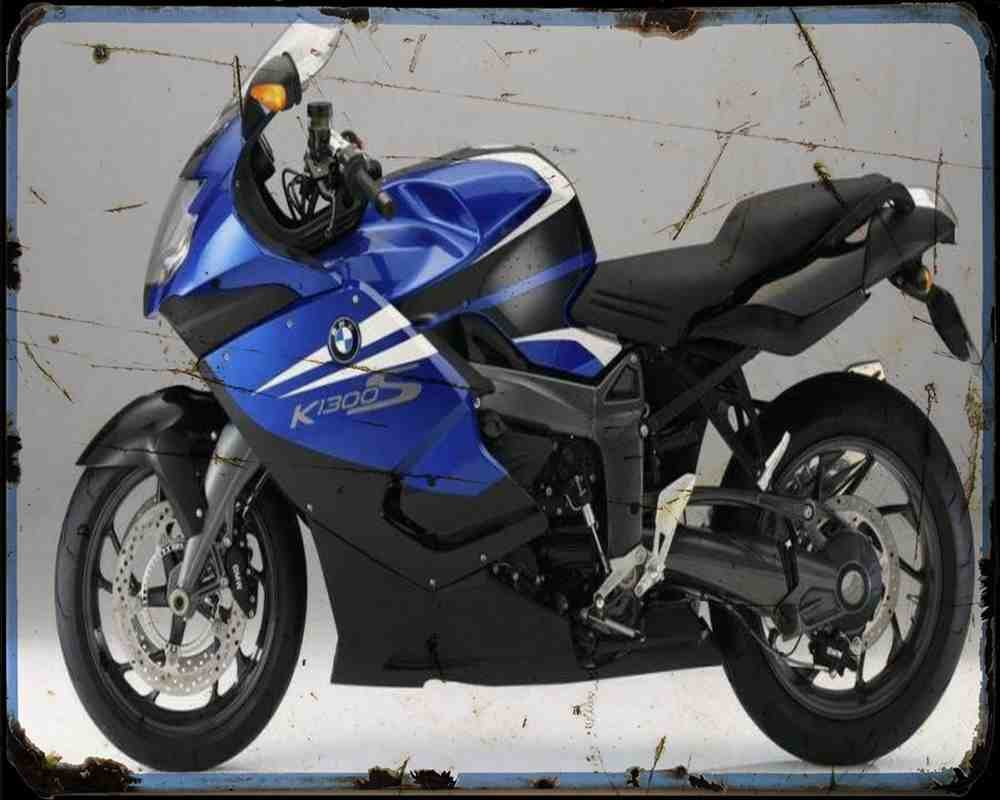 K1300S 11 A4 Photo Print Motorbike Vintage Aged