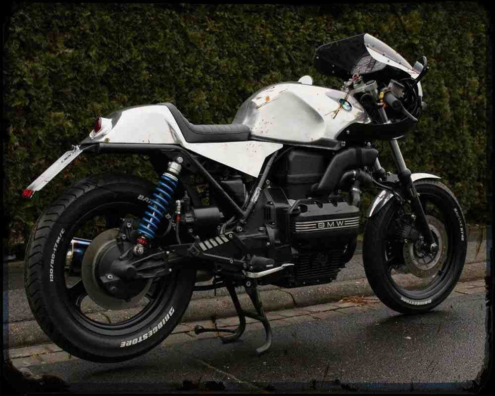 K75 S Cafe Racer 2 A4 Photo Print Motorbike Vintage Aged