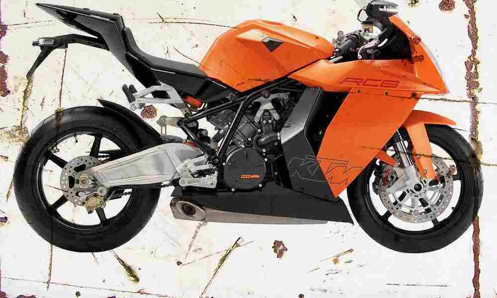 KTM 1190 RC8 2008 Aged Vintage A4 Photo Print