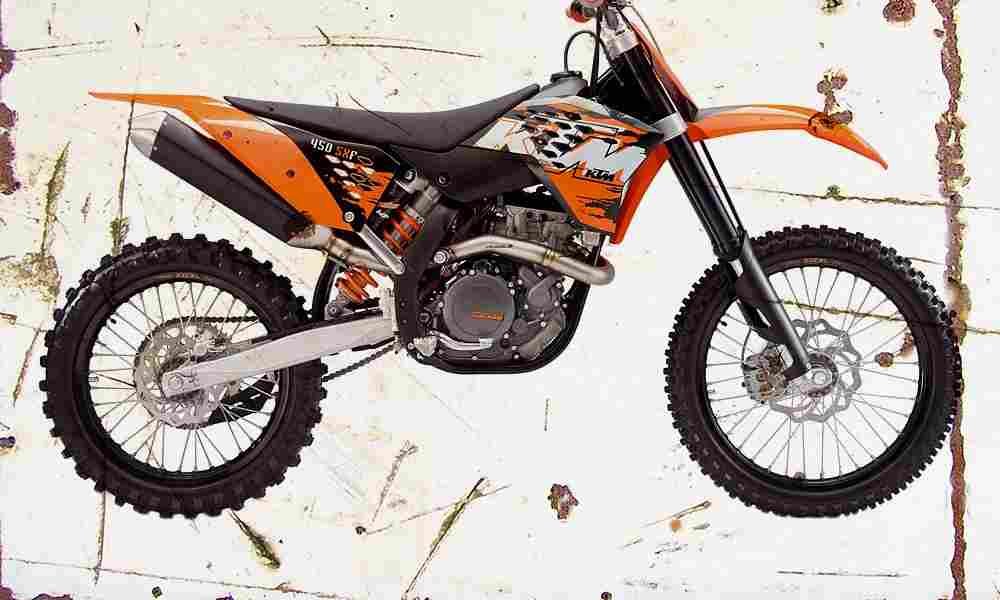 KTM 450SX F 2008 Aged Vintage A4 Photo Print