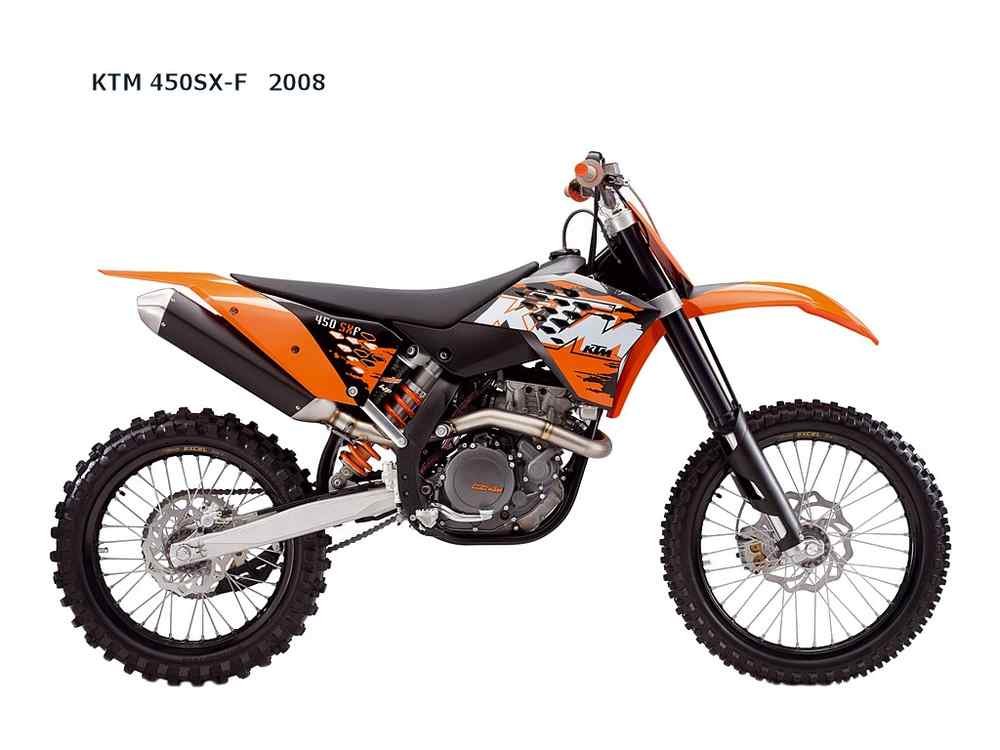 KTM 450SX F 2008 motorbike A4 Photo Print