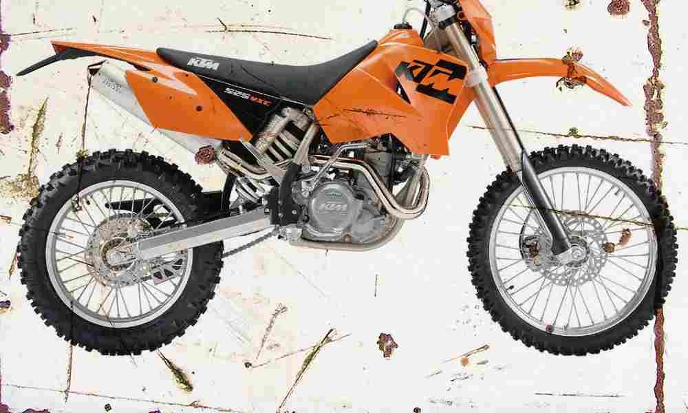 KTM 525MXC 2004 Aged Vintage A4 Photo Print