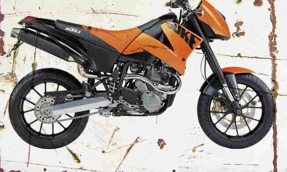 KTM 640 Duke 2003 Aged Vintage A4 Photo Print