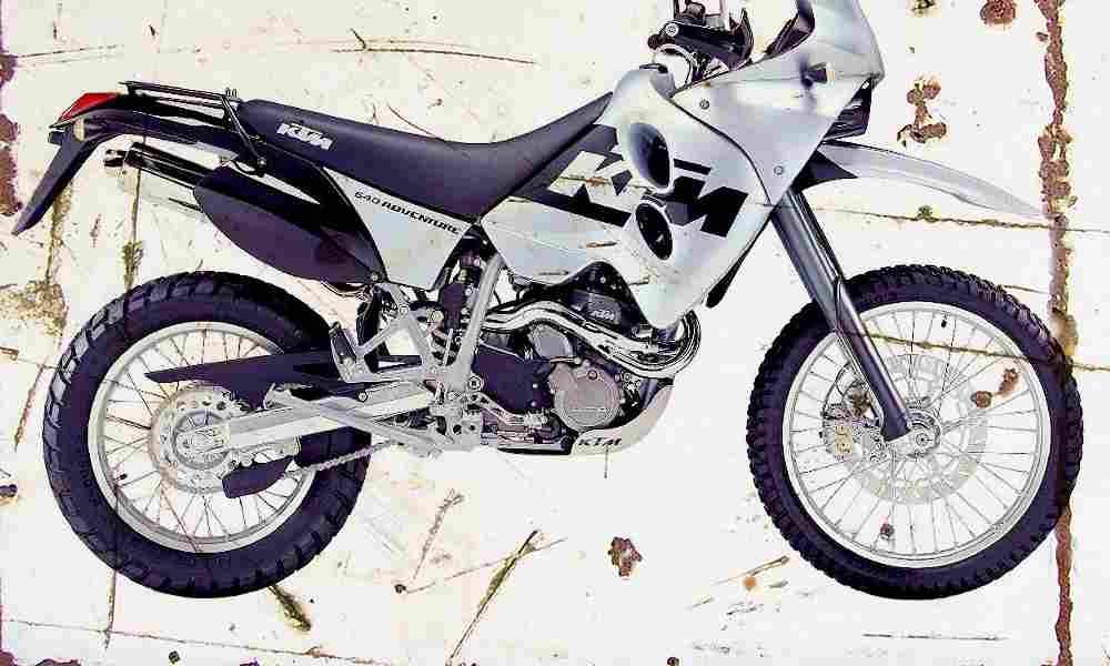 KTM 640LC4 Adventure 2003 Aged Vintage A4 Photo Print