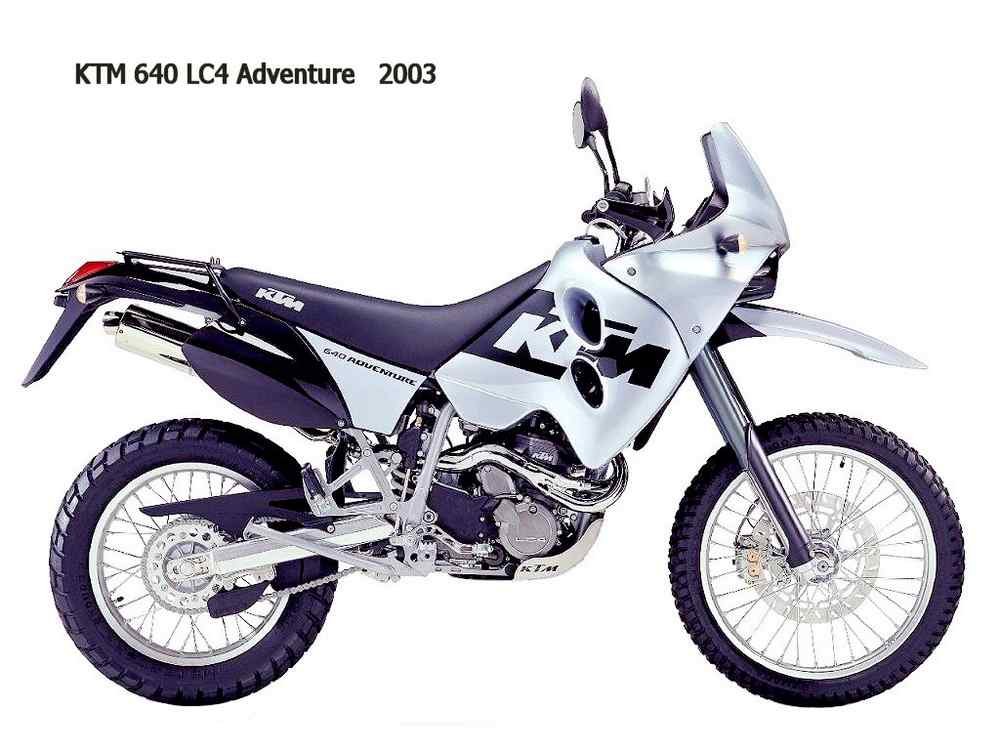 KTM 640LC4 Adventure 2003 motorbike A4 Photo Print