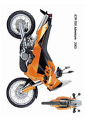 KTM 950 Adventure 2003 A4 Photo Print