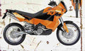 KTM 950 Adventure 2003 Aged Vintage A4 Photo Print