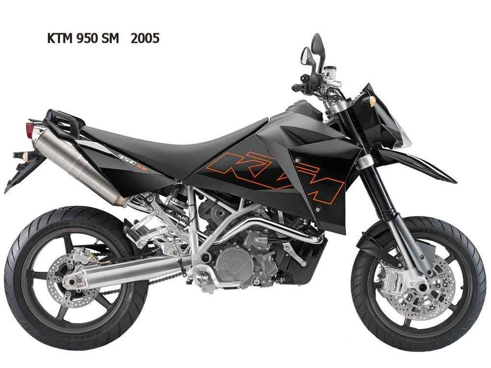 KTM 950SM 2005 motorbike A4 Photo Print