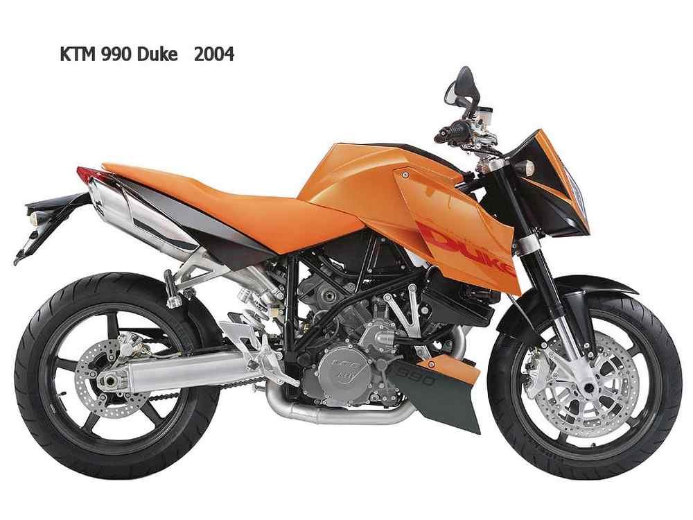 KTM 990 Duke 2004 motorbike A4 Photo Print