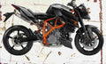 KTM 990 SuperDukeR 2007 Aged Vintage A4 Photo Print