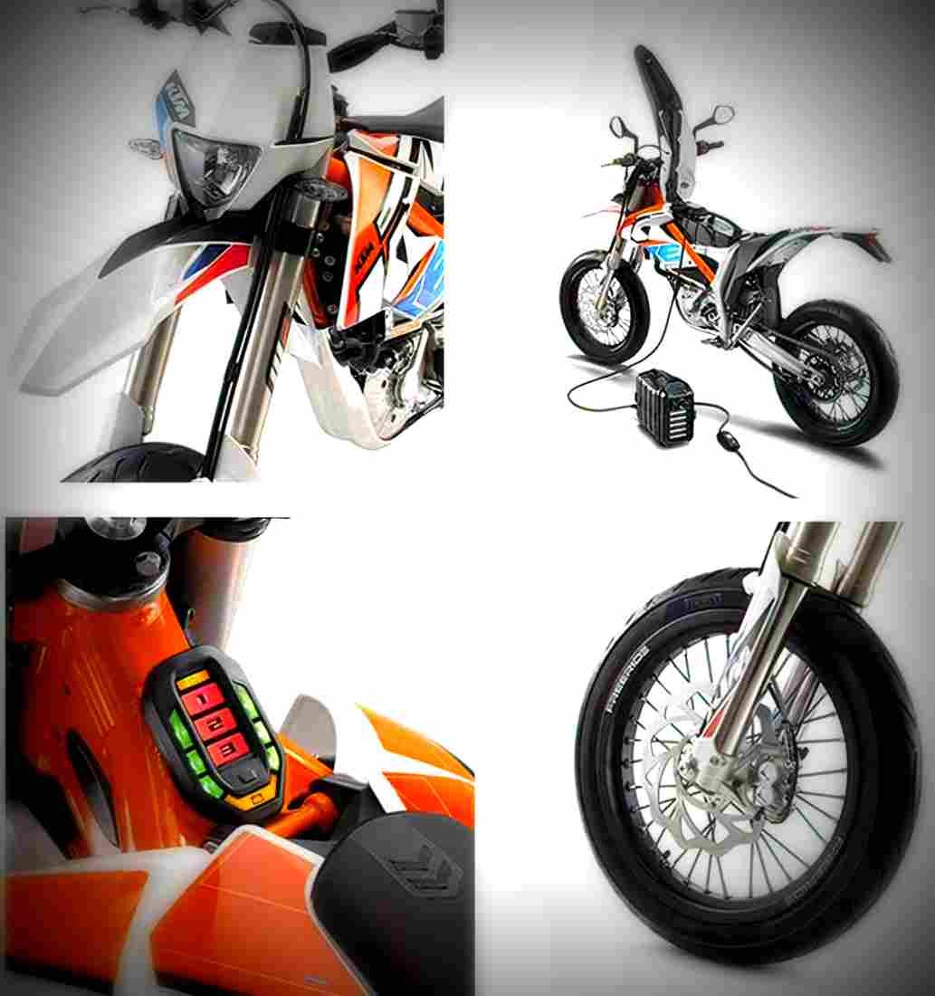 KTM Freeride E SM 2017 4 motorbike A4 Photo Print