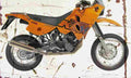 KTM LC4 Adventure 1999 Aged Vintage A4 Photo Print