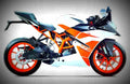KTM RC 200 2017 1 motorbike A4 Photo Print