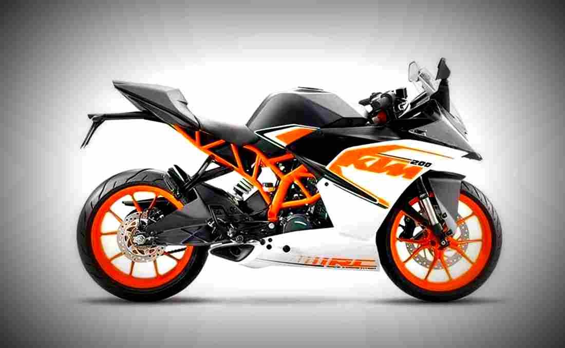 KTM RC 200 2017 2 motorbike A4 Photo Print