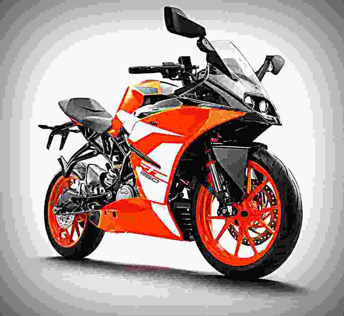 KTM RC 250 2017 1 motorbike A4 Photo Print