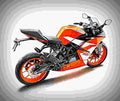 KTM RC 250 2017 4 motorbike A4 Photo Print