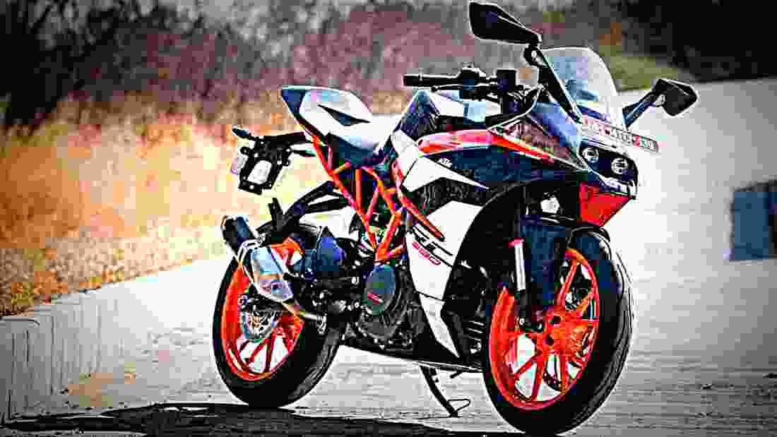 KTM RC 390 2017 2 motorbike A4 Photo Print
