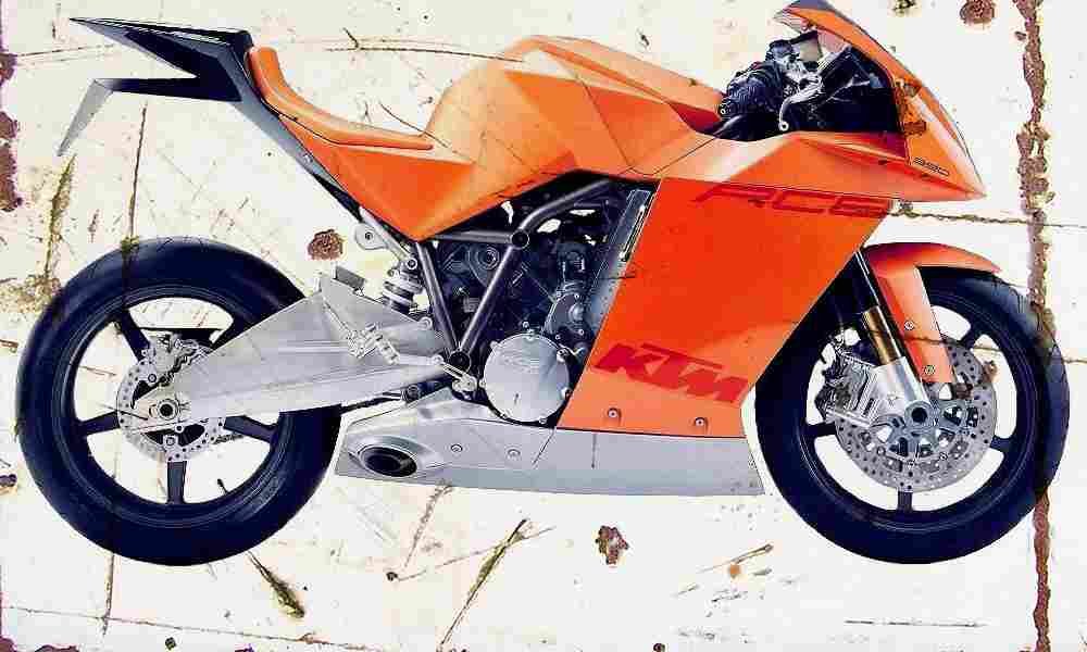 KTM RC8 2004 Aged Vintage A4 Photo Print