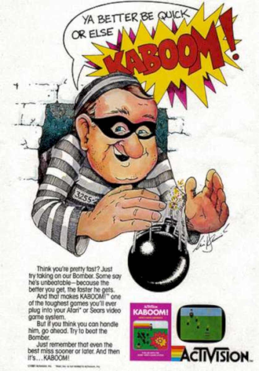 Kaboom Thief Bomber Vintage Retro Advert Ads A4 Photo Print