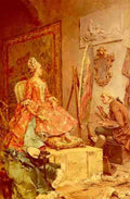 Kaemmerer Frederick Hendrik Sitting For Her Portrait A4 Photo Print