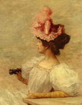 Kaemmerer Frederick Hendrik Woman With Opera Glasses A4 Photo Print