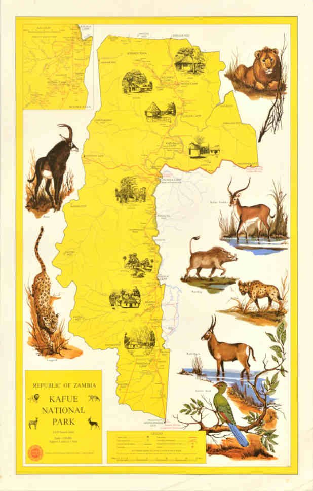 Kafu National Park Vintage Retro Advert Poster A4 Photo Print