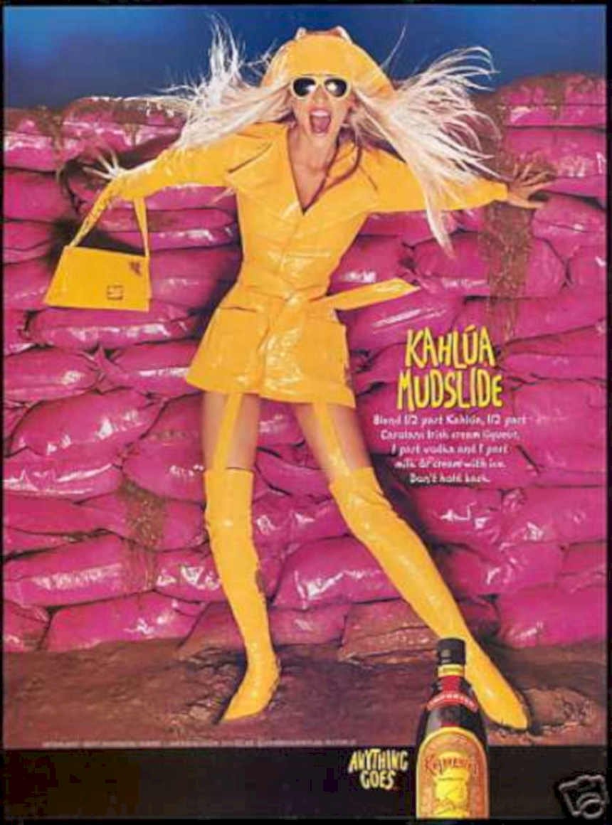 Kahlua Mudslide Drink Vintage Retro Advert Ads A4 Photo Print