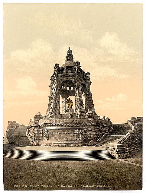 Kaiser William Monument Westphalia Vintage A4 Photo Print