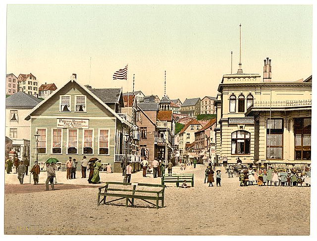 Kaiserstrasse Helgoland Vintage A4 Photo Print