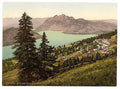 Kaltbad and Pilatus Rigi Vintage A4 Photo Print