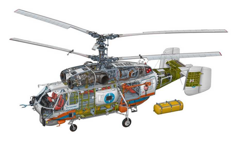 Kamov Ka 27 cutaway A4 Photo Print