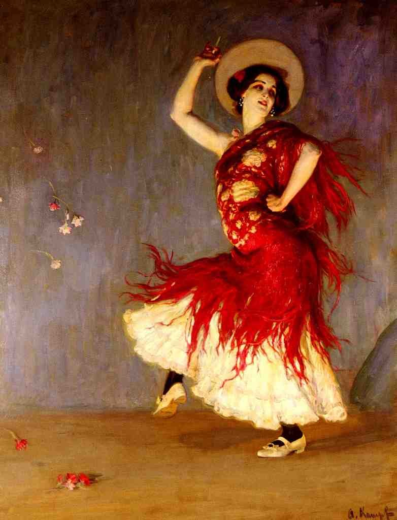 Kampf Arthur A Flamenco Dancer Art A4 Photo Print