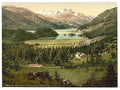 Kampfer and Silverplana II Grisons Vintage A4 Photo Print