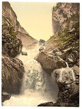Kander fall at Klus Bernese Oberland Vintage A4 Photo Print