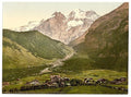 Kandersteg Bernese Oberland Vintage A4 Photo Print