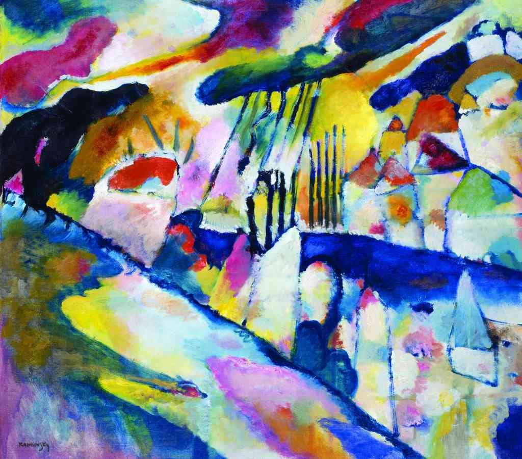Kandinsky Landscape With Rain Modernism A4 Photo Print