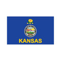 Kansas Flag N4879 A4 Photo Print
