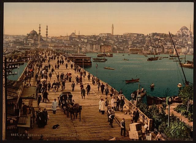 Kara Keui bridge Constantinople Vintage A4 Photo Print