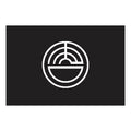 Karatsu City Flag N2670 A4 Photo Print