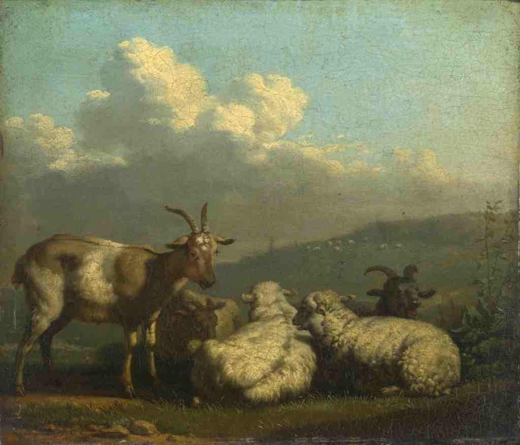 Karel Dujardin Sheep and Goats A4 Photo Print