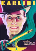 Karlini Great Magician Vintage Retro Advert Poster A4 Photo Print