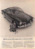 Karmann Ghia Engine Vintage Retro Advert Ads A4 Photo Print