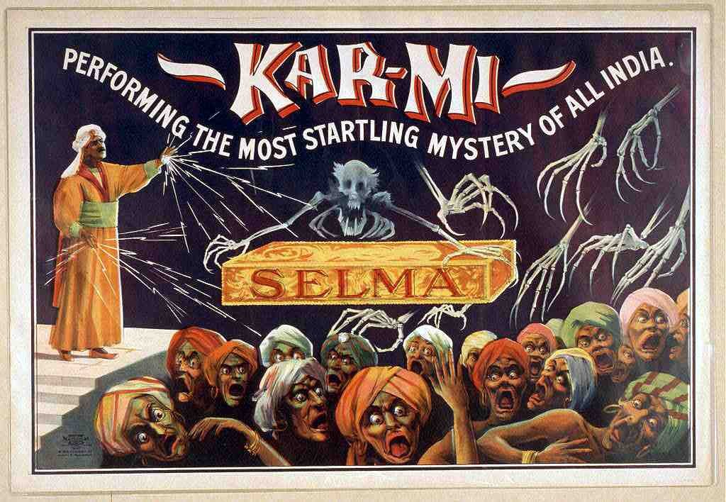 Karmi Magic Magician Vintage A4 Photo Print