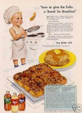 Karo Syrup Breakfast Vintage Retro Advert Ads A4 Photo Print