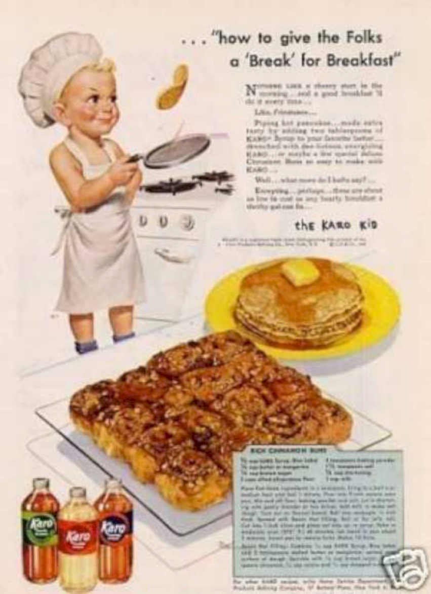 Karo Syrup Breakfast Vintage Retro Advert Ads A4 Photo Print